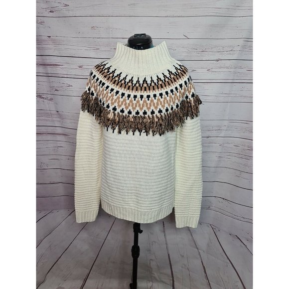 MINK PINK women size M 1980s retro style knitted jumper ugly sweater tassels - Picture 2 of 9